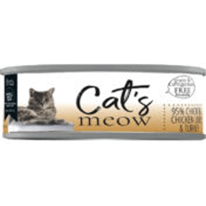 Daves Cats Meow 95% Chicken Chicken Liver Turkey Canned Cat Food 5.5oz 24 Case Daves, daves, pet food, Canned, Cat Food, Cats Meow, chicken, chicken liver, 95%, turkey